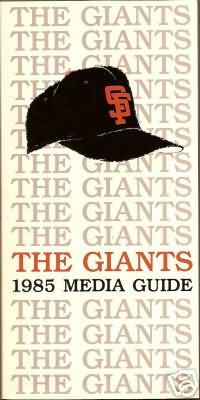 1985 San Francisco Giants